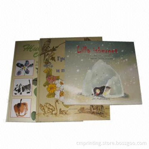 Hardcover Book Printing, 128gsm Art Paper, Full-color, Sewn and Glued